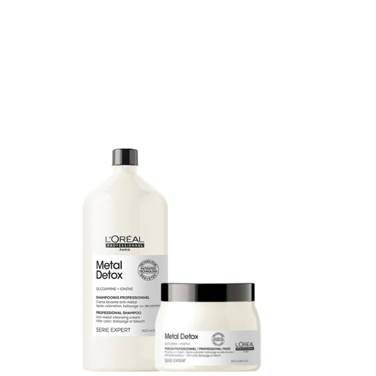 L'oreal Serie Expert Metal Detox Csomag: Metal Detox Shampoo 1500ml +  Metal Detox Mask 500ml főképe